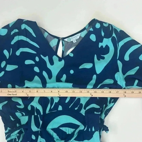NWT Escapada Living Madeline Dress Aqua Aegean Blue Oasis - Picture 4 of 5